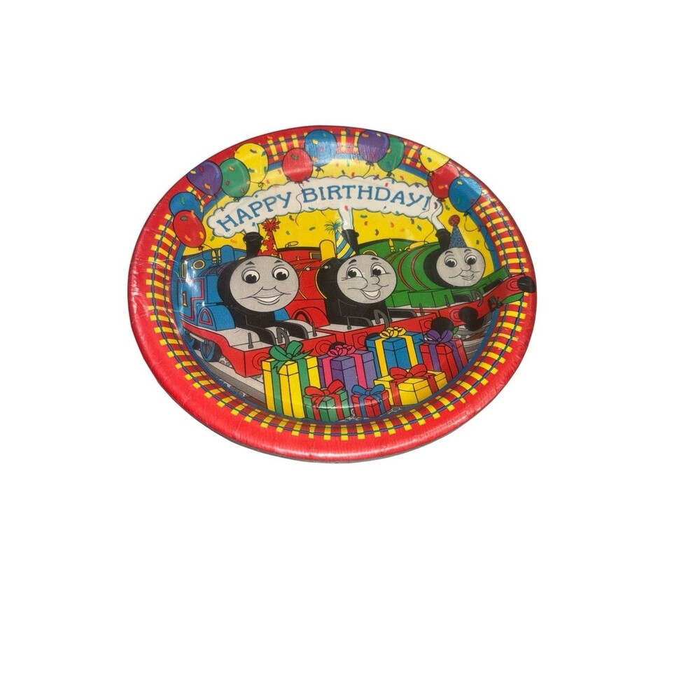 Vintage Thomas The Train Happy Birthday Dessert Plates Party Supplies *New